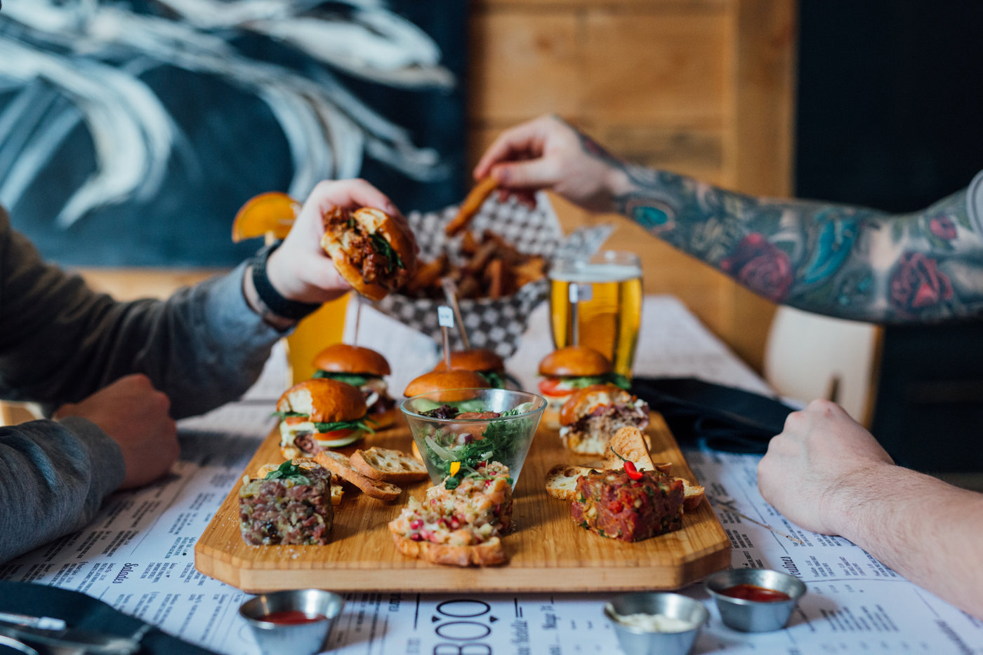 Mini burgers gastronomiques TABOO
